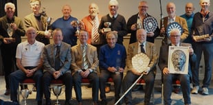 St Mellion's Fossils hold AGM and present cheque to cafe 