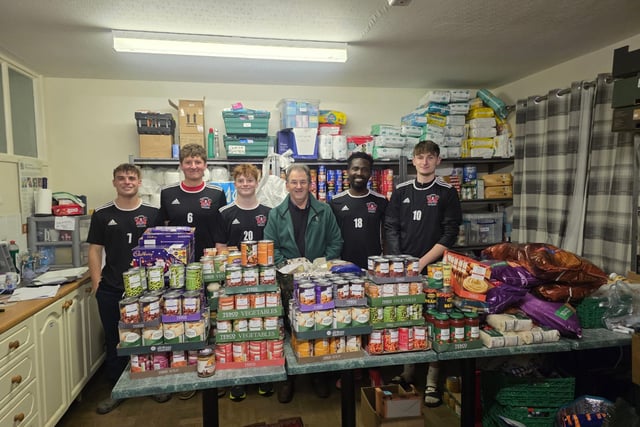 Local Football Club scores big for Callington Foodbank