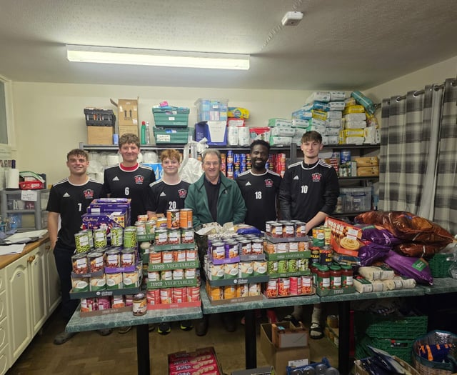 Local Football Club scores big for Callington Foodbank
