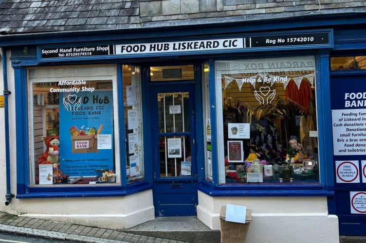 Volunteers at Liskeard Food Hub CIC say they have been battling falling sales, reduced donations and rising costs