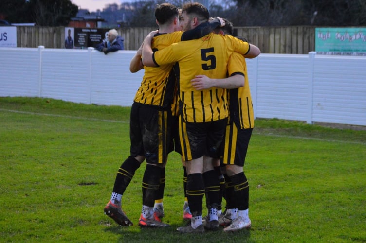 TorPoint v Street celebrations.