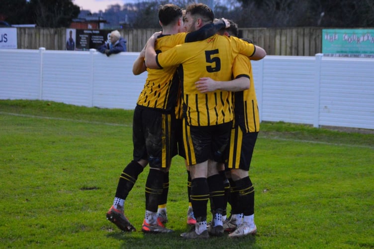 TorPoint v Street celebrations.