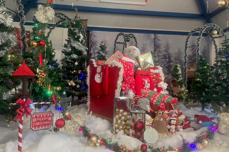 A warm welcome was offered to everyone who visited the sensory Christmas grotto in Torpoint