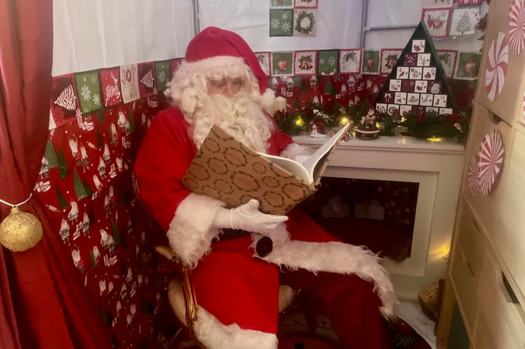 Visitors get to see Father Christmas himself in his Torpoint grotto