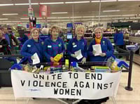 Generous shoppers donate items to aid women's refuges