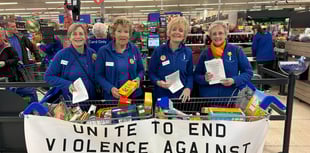 Generous shoppers donate items to aid women's refuges