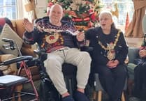 Liskeard mayor spreads Christmas cheer with nursing home visits