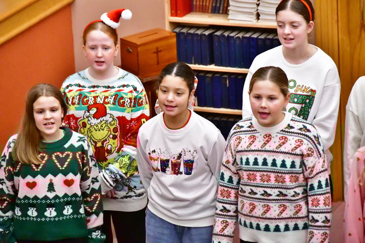 Youngsters from The Coppola School of Performing Arts performed at the carol service in Torpoint
