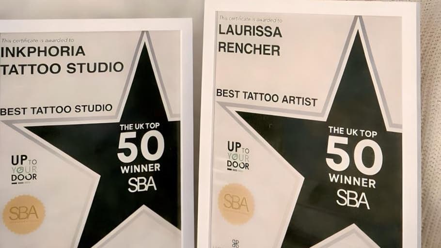Saltash tattoo studio makes UK top 50 in Small Business Awards