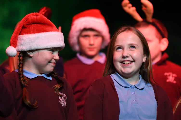 Celebrating this Christmas time with schoolchildren from Dobwalls Primary School