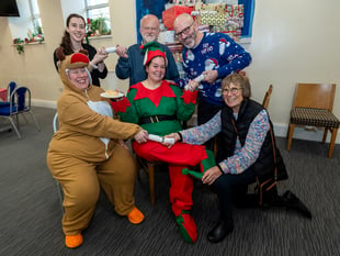 Housing charity serves up festive dinners for residents