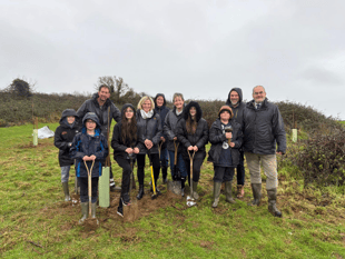 High Sheriff helps plant a Christmas orchard for children’s charity
