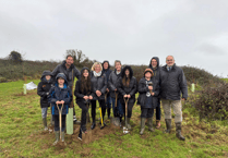 Cornwall’s High Sheriff helps plant a Christmas orchard for children’s charity