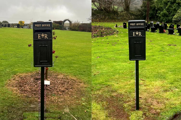 The Postboxes to Heaven have been installed in two cemeteries. (Pictures: St Stephen-in-Brannel Parish Council)