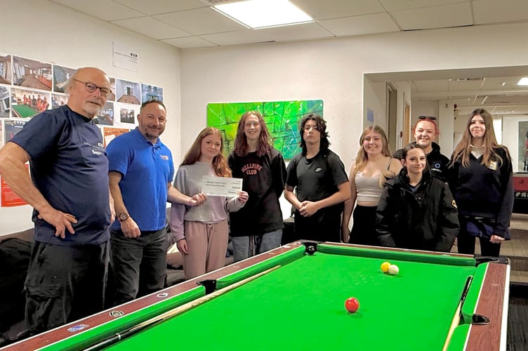 Callington Rotary has donated £1,000 to the Callington Youth Project Group following a year of successful fundraising