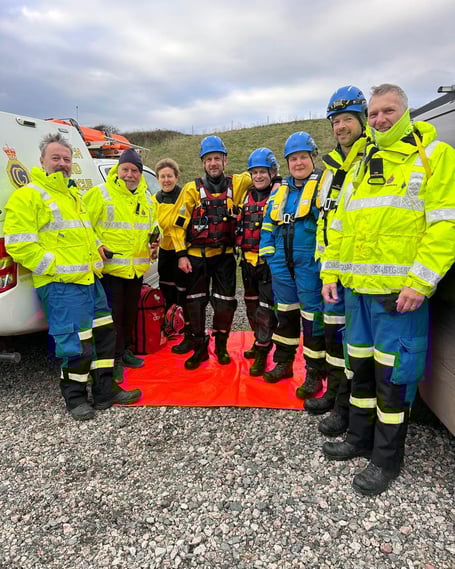 Members of the Tamar Coastguard Rescue Team were called out on Christmas Day to assist a swimmer caught in a rip tide