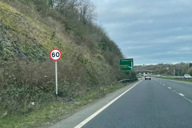 A38 drivers told to slow down as new speed limit takes effect