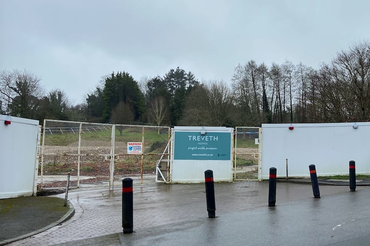 The former council offices at the site in St Austell have been demolished to make way for housing. (Picture: Andrew Townsend)