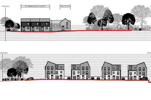Drawings giving an idea of how some of the homes would look at the site off Penwinnick Road in St Austell. (Picture: CliftonEmerydesign)