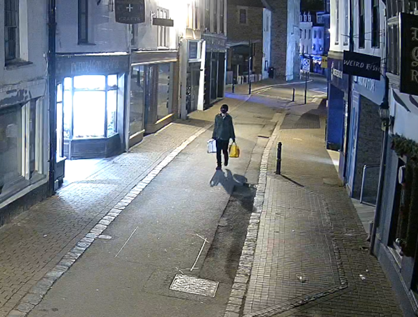 Devon and Cornwall Police are keen to trace this individual as they look to investigate a spate of criminal damage incidents in South East Cornwall over the festive period