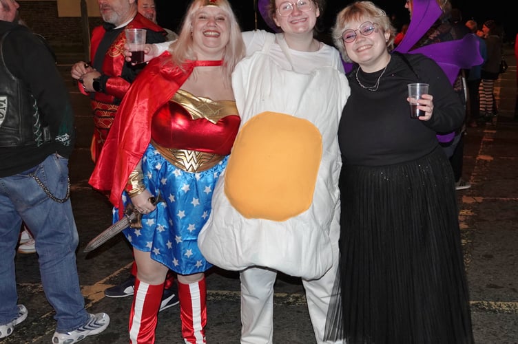 There were plenty of people in fancy dress to help add to the occasion on New Year's Eve