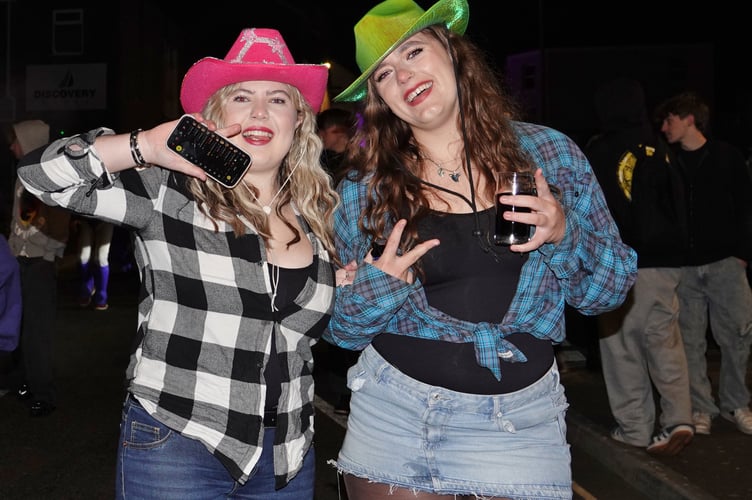 These partygoers enjoyed welcoming in the New Year in Torpoint