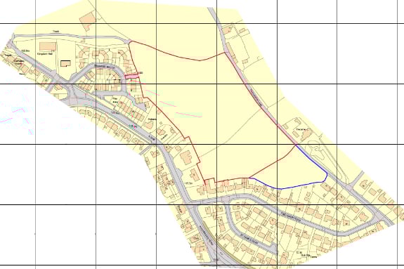 A map showing the proposed development site in the large village of Trewoon near St Austell. (Picture: Cornwall planning department)