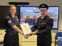 Fire station celebrates new operational firefighter