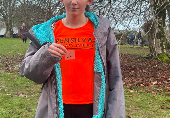 Emilia Kennedy from Pensilva Primary School took first place in the Year 5/6 Girls race at Cotehele