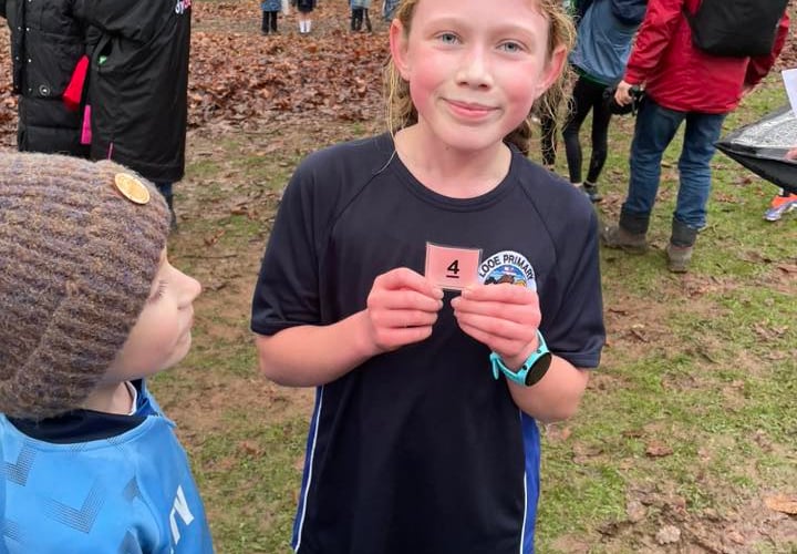 Evelyn Thomson from Looe Primary School was delighted to finish fourth in the Year 5/6 Girls race