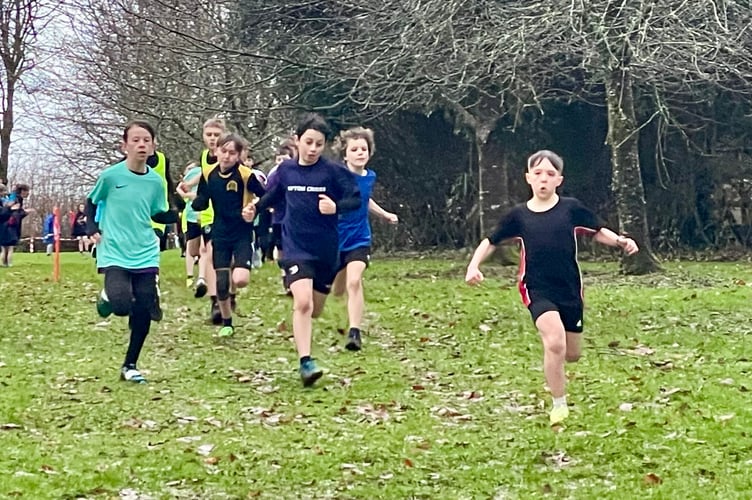Conditions underfoot were tricky for runners at Cotehele in the third round of this year's Cross Country Series