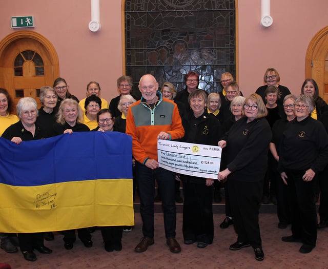 Torpoint singers hit the right note with Ukraine donation