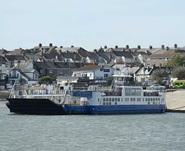 Ferry service disrupted by submerged yacht