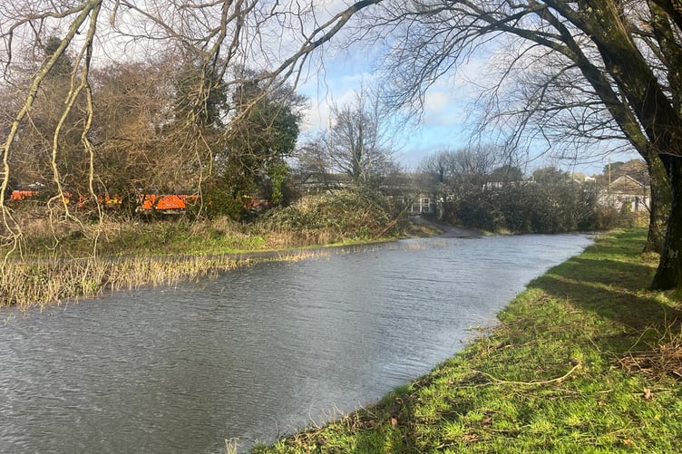 Concerns were raised about the high level of the stream in Par. (Picture: Par Track)