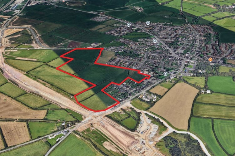 The site will be developed in the village of Roche. (Picture: LDRS/Google)