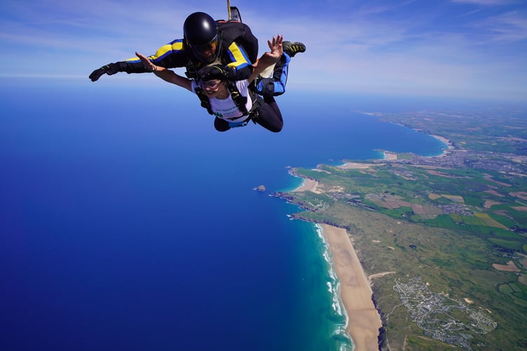Tandem skydive at Perranporth