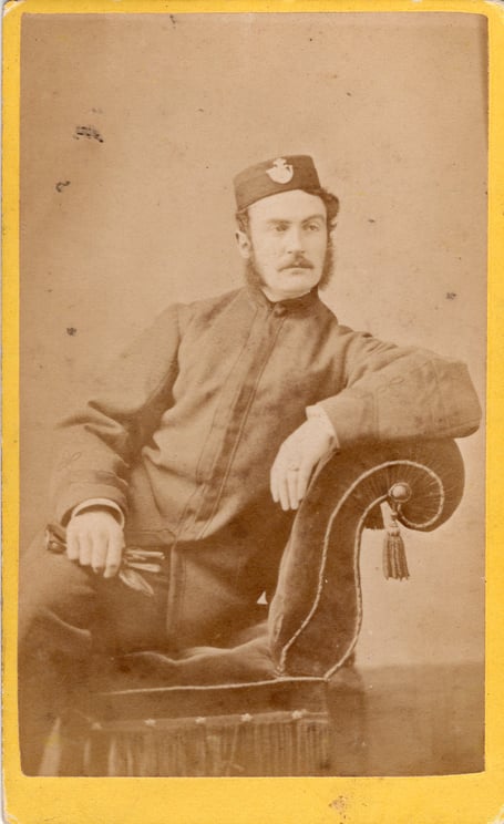 William Sargent in DCLI uniform during WWI. (Picture courtesy of Liskeard Old Cornwall Society.)