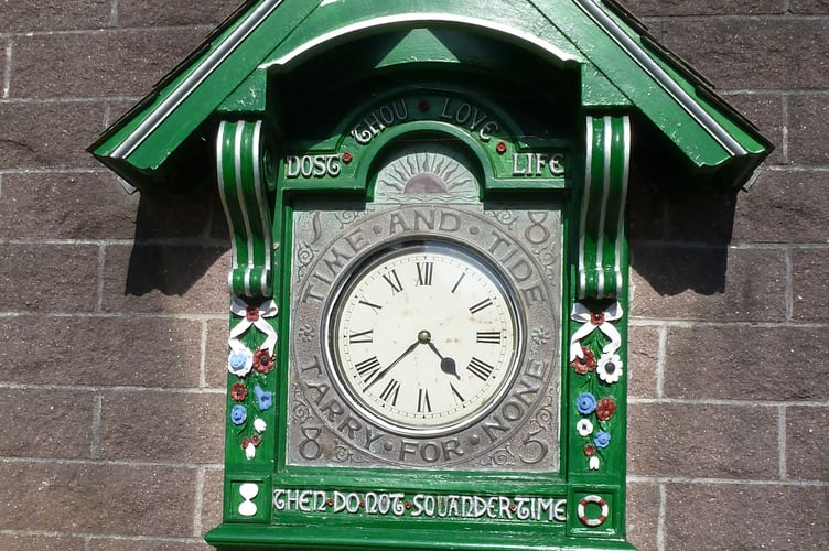 The splendid clock near the Cremyll ferry slipway. (Picture: Andrew Townsend)