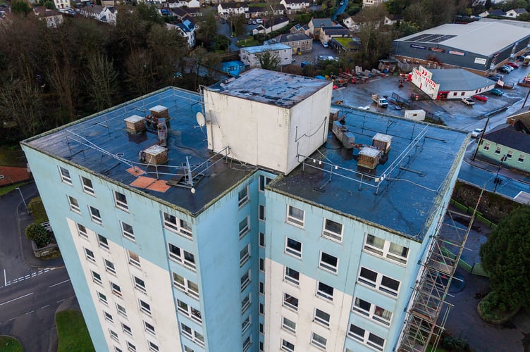 Park House flats scaffolding 3.