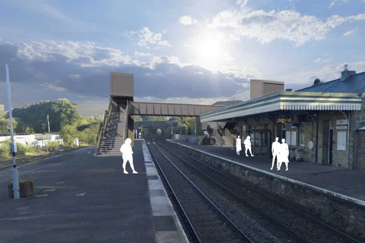 How the new accessible railway bridge could look when built (Picture: Cornwall Council)