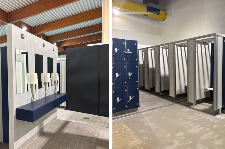 A closer look at the upgraded changing facilities at Saltash Leisure Centre