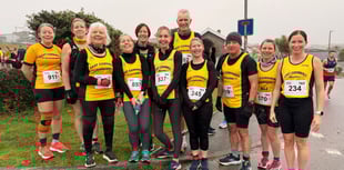 Local runners dodge the rain at the Newquay 10K