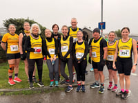 Local runners dodge the rain at the Newquay 10K