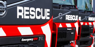 Firefighters rescue cat trapped between garage walls