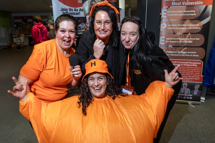 Harbour Housing representatives at the Cornwall College careers fair.