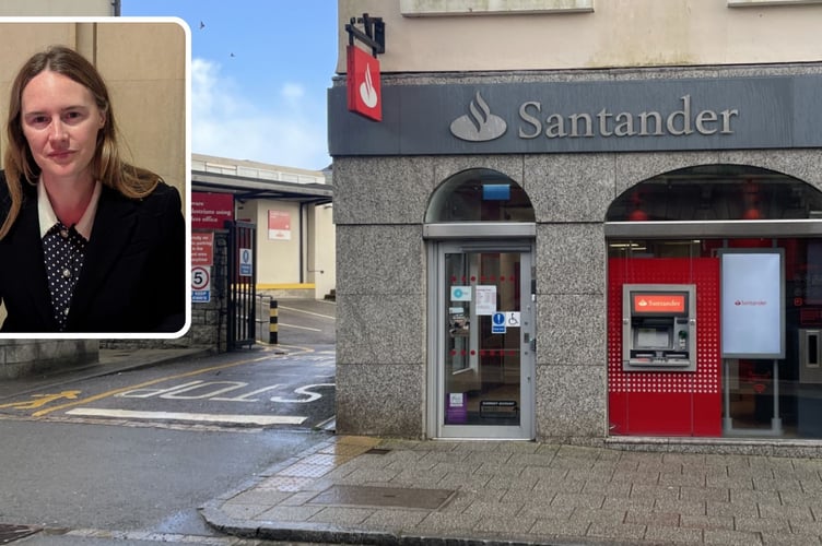 South East Cornwall MP Anna Gelderd (inset) says she's determined to ensure Liskeard residents continue to have convenient, secure access to banking services