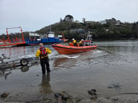 New Atlantic 85 lifeboat arrives in Fowey