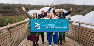 Eden celebrates 25 million visitors in 25th year with one of its first