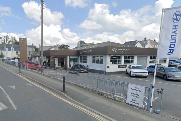 The Hawkins Motors site on Woodland Road in St Austell. (Picture: Google)