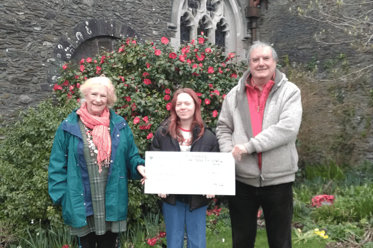 Gracie Beale (centre) with trustees Sue Hooper and Ken Martin was another who benefited from a donation from the Sue Hooper Charitable Foundation